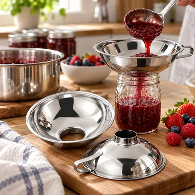 Stainless Steel Funnel for Canning and Food Preparation