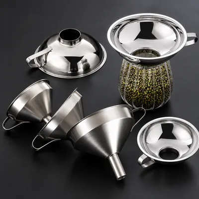 304 Stainless Steel Funnels for Kitchen and Food Applications